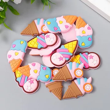 Набор украшений из резины "Мороженое в рожке", 15 шт (АртУзор)