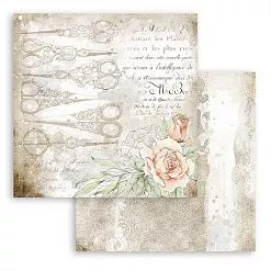 УЦЕНКА Бумага 30х30 см "Romantic collection. Threads. Scissors" (Stamperia)