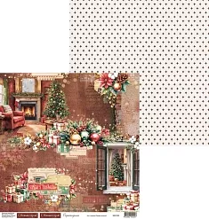 Бумага 30х30 см "Праздник из детства. Лист 3" (Scrapodelie)