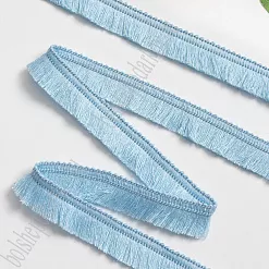 Лента с бахромой "Голубая", ширина 1,2 см, 1 м Лента с бахромой "Голубая", ширина 1,2 см, 1 м