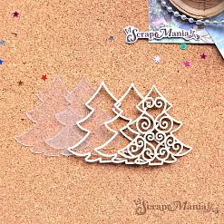 Шейкер "Фономикс. Новогодний. Ажурная елка мини", 5х5,2 см (ScrapMania)