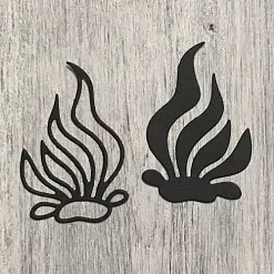 Нож "Водоросли", 3,5х5 см (ArtScrap)