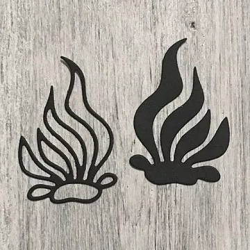 Нож "Водоросли", 3,5х5 см (ArtScrap)