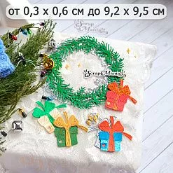 Нож "Еловый лес. Рамка с подарком", 9,2х9,5 см (ScrapMania)