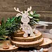 Чипборд "Олень с подарком", 5х7,5 см (WoodHome)