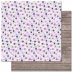 Набор бумаги 30,5х30,5 см "Этника. Лиловое сияние", 6 листов (ScrapMania) Набор бумаги 30,5х30,5 см "Этника. Лиловое сияние", 6 листов (ScrapMania)