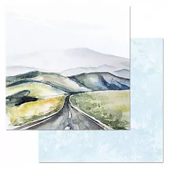 Набор бумаги 30,5х30,5 см "Путеводитель", 12 листов (ScrapMania)