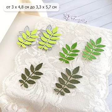 Нож "Листья рябины", 3,3х5,7 см (ScrapMania)