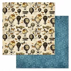 Набор бумаги 30,5х30,5 см "Вечные странники", 12 листов (ScrapMania)