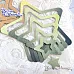 Нож "Звезды со строчкой. Слитная форма", 12х12 см (ScrapMania)
