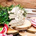 Чипборд "Медвежонок на санках", 5,7х5 см (WoodHome)