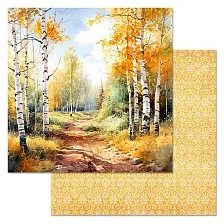 Бумага "Времена года: осень. Золотые тропинки" (ScrapMania) Бумага "Времена года: осень. Золотые тропинки" (ScrapMania)