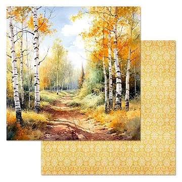 Бумага "Времена года: осень. Золотые тропинки" (ScrapMania)