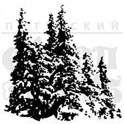 Штамп "Ели в снегу" (Скрапклуб) Штамп "Ели в снегу" (Скрапклуб)