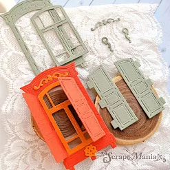 Нож "Русские сказки. Окошко со ставнями", 5,2х8,4 см (ScrapMania)