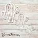 Чипборд "Ламы. Шейкер. Кактус большой" (ScrapMania)