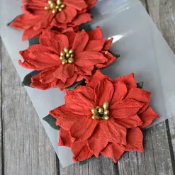 Набор цветов "Christmas flowers", 4 шт (Summer Studio)