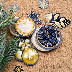 Набор высечек из бумаги "Фономикс. Новогодний. Ночь", 39 шт (ScrapMania)