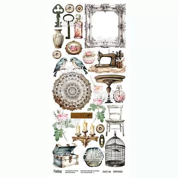 Бумага 13х27 см "Винтажная рапсодия 3" (Fantasy)