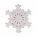 Пуговица пластиковая "Снежинка", цвет белый (Gamma) Пуговица пластиковая "Снежинка", цвет белый (Gamma)