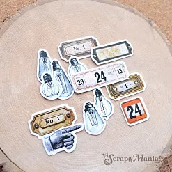 Набор высечек из бумаги "Старый архив", 51 шт (ScrapMania)