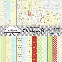 Набор бумаги 30,5х30,5 см "Усатый поваренок", 12 листов (ScrapMania) Набор бумаги 30,5х30,5 см "Усатый поваренок", 12 листов (ScrapMania)