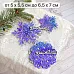 Нож "Сказка на Новый Год. Кристальные снежинки", 6,5х7 см (ScrapMania)