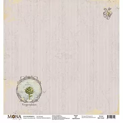 Набор бумаги 30х30 см "Винтажные рецепты", 11 листов (MonaDesign)