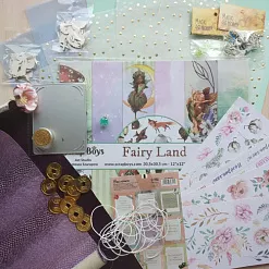 БРАК Комплект бумаги А4 3 листа, набор бумаги 30х30 см, веллум, отрезы эко-кожи , микробисер, нож для вырубки, тычинки, чипборд, металлические украшения, стеклянные подвески, шнур, цветок, наклейки, листы с картинками 10х30 см