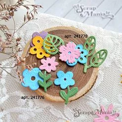 Нож "Полянка. Летние цветочки", 3,3х3,4 см (ScrapMania)