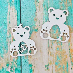 Набор украшений из чипборда "Мишки" (ScrapКрым)