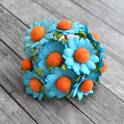 Букет ромашек "Бирюзовый" (Craft)