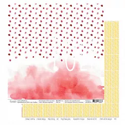 Набор бумаги 15х15 "Лето на даче", 12 листов (Polkadot)