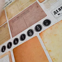 Набор бумаги 30х30 см "Нить времени", 12 листов (Scrapfriend)