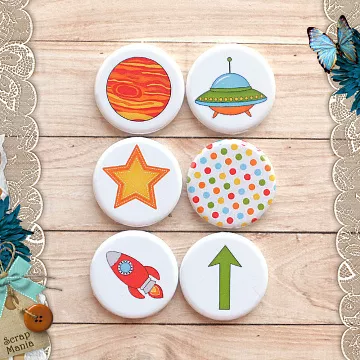 Набор фишек "Космические приключения. Юпитер" (ScrapMania)