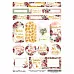 Скрап-карта А4 "Роскошный фламинго. Теги и надписи" (ScrapMania)