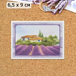 Тканевая карточка "Лавандовый вечер. Пейзаж" (ScrapMania)