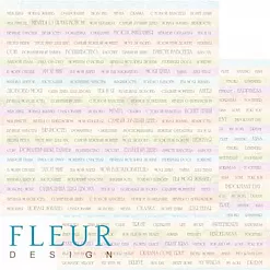 Бумага "Полет души. Слова" (Fleur-design)