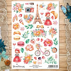 Скрап-карта А4 "Каникулы в Париже. Детали" (ScrapMania)