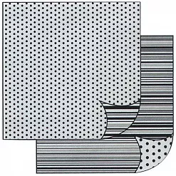 УЦЕНКА Бумага "Black stripes and peas" (Stamperia)