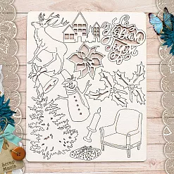 Чипборд "Новогодние традиции. Декор" (ScrapMania)