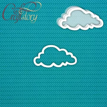 Украшение из чипборда "Шейкер. Облако 2", большое (CraftStory)