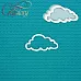 Украшение из чипборда "Шейкер. Облако 2", большое (CraftStory)