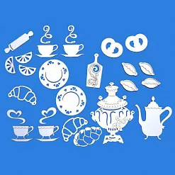 Набор украшений из чипборда "Чаепитие. Самовар" (ПроСвет) Набор украшений из чипборда "Чаепитие. Самовар" (ПроСвет)