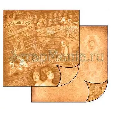 УЦЕНКА Бумага "Ретро" (Stamperia)