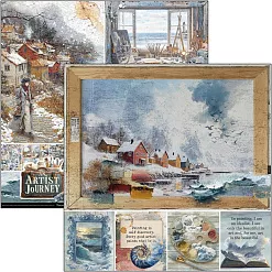 Набор бумаги 20х20 см "Artist Journey", (Ciao bella) Набор бумаги 20х20 см "Artist Journey", (Ciao bella)