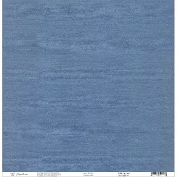 Кардсток текстурированный 30х30 см, голубая сойка (Рукоделие)