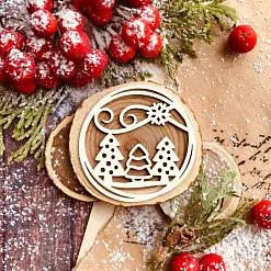 Чипборд "Рамка. Лесные красавицы", 4,5х4,5 см (WoodHome) Чипборд "Рамка. Лесные красавицы", 4,5х4,5 см (WoodHome)