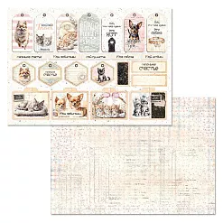 Набор бумаги А4 "Любимые пушистики", 12 листов (ScrapMania)