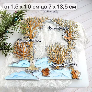 Нож "Зимний пейзаж. Лес", 7х13,5 см (ScrapMania)